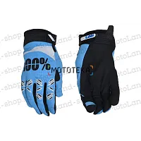 Перчатки мото 100% №11 light blue/white (XXL) мотокросс