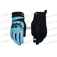 Перчатки мото 100% №8 green/ black/yellow (XL) мотокросс